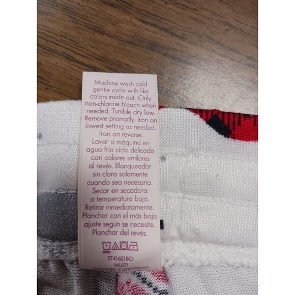 Secret Treasures Sleep Pants White With Dogs Christmas Themed Size M (8-10) - Picture 3 of 4